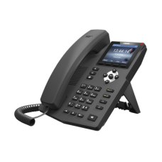 Teléfono IP empresarial para 2 lineas SIP con pantalla LCD de 2.8 pulgadas a color, puertos Gigabit y conferencia de 3 vías, PoE