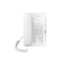 Teléfono IP para Hotelería, profesional con 6 teclas programables para servicio rápido (Hotline), plantilla personalizable con PoE 