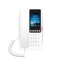 Teléfono IP Wi-Fi Hotelero con PoE, Puerto USB de Carga y Pantalla LCD de 3.5