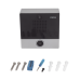 Mini video Intercomunicador para hotelería y hospitales, con diseño elegante, PoE, cámara 1Mpx, 1 botón, 1 relevador integrado de salida y entrada.