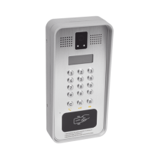 Video portero IP/SIP Con Cámara y pantalla LCD, 2 Relevadores Integrados (entrada y salida), Onvif y lector de tarjetas RFID, puerto WIEGAND (entrada).