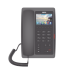 (H5W Color Negro)Teléfono IP WiFi para Hotelería, profesional de gama alta con pantalla LCD de 3.5 pulgadas a color, 6 teclas programables para servicio rápido (Hotline) PoE 