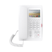 (H5 Color Blanco)Teléfono para Hotelería, profesional de gama alta con pantalla LCD de 3.5 pulgadas a color, 6 teclas programables para servicio rápido (Hotline) PoE 