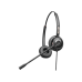 Diadema binaudal (duo) con tecnología antishock para teléfonos IP FANVIL y Polycom con micrófono de cancelación de ruido, larga durabilidad 