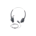 Diadema binaudal (duo) con tecnología antishock para teléfonos IP FANVIL y Polycom con micrófono de cancelación de ruido, larga durabilidad 