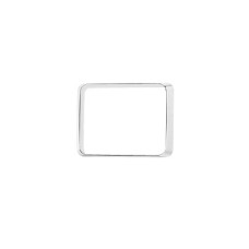 Bisel cromado con empaque para luces Quadraflare 9X7