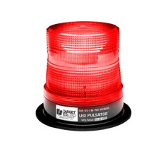 Burbuja PULSATOR LED clase 2 color rojo, montaje permanente