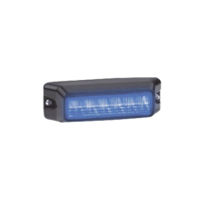 Luz auxiliar de 6 LED, Flasher Integrado, Color Azul, Mica Transparente