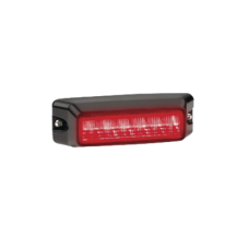 Luz auxiliar de 6 LED, Flasher Integrado, Color Rojo, Mica Transparente