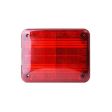 Luz de advertencia Quadraflare LED, Flasher Integrado y Mica de color Rojo Luz de advertencia Quadraflare LED, Flasher Integrado y Mica de color Rojo
