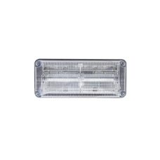 Luces perimetrales de emergencia QuadraFlare® lente color claro, LED color rojo