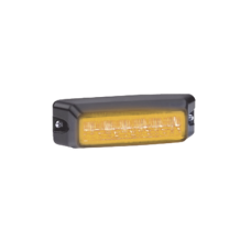 Luz auxiliar de 6 LED, Flasher Integrado, Color ámbar, Mica Transparente