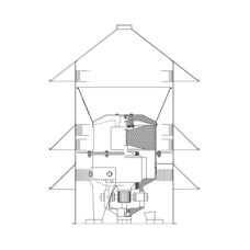 Soporte de montaje a poste para sirena model2