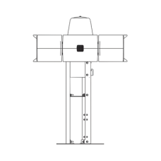 Placa de montaje para techo en sirena eclipse