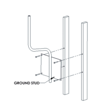 Soporte para montaje en pared compatible con linea de antenas OMNI-B