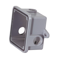 Caja trasera resistente a la intemperie,  metálica, gris, accesorio federal signal