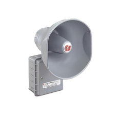 AudioMaster® Altavoz de bocina reentrante para megafonía y anunciamiento público, 15 W de Potencia, Listado contra incendios UL, Color Gris AudioMaster® Altavoz de bocina reentrante para megafonía y anunciamiento público, 15 W de Potencia, Listado contra incendios UL, Color Gris