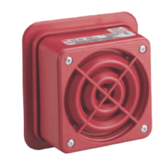 AudioMaster® Altavoz Reentrante Listado contra incendios UL de 2 Watts, De 25 Vrms color Rojo AudioMaster® Altavoz Reentrante Listado contra incendios UL de 2 Watts, De 25 Vrms color Rojo