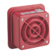 AudioMaster® Altavoz Reentrante Listado contra incendios UL de 2 Watts, De 25 Vrms color Rojo