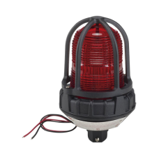 Luz estroboscópica para ubicaciónes peligrosas,  montaje tipo tubo, 12-24 VCD, color Rojo