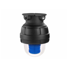 Luz de advertencia LED a prueba de explosión adecuado para su uso en Clase I, Div. I, Grupos C y D; Clase I, Div. 2, Grupos A, B, C y D; Clase II, Div. 1, Grupos E, F y G; Clase III, color Azul, 24 VCD Luz de advertencia LED a prueba de explosión adecuado para su uso en Clase I, Div. I, Grupos C y D; Clase I, Div. 2, Grupos A, B, C y D; Clase II, Div. 1, Grupos E, F y G; Clase III, color Azul, 24 VCD