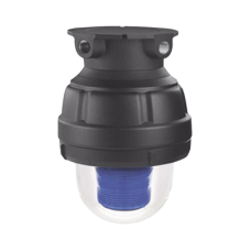 Luz LED, a prueba de explosiones, UL y cUL para Clase I, División 1, Grupo C y D; Clase I, División 2, Grupos A y B; Clase II, División 1, Grupos E, F y G; Clase III, 120-240 VCA, Azul