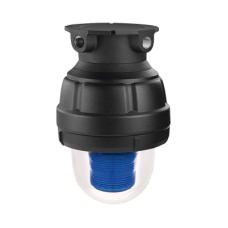 Luz estroboscopica a prueba de explosiones UL y cUL para Clase I, División 1, Grupo C y D; Clase I, División 2, Grupos A y B; Clase II, División 1, Grupos E, F y G; Clase III, 24 VCD, Color Azul, Montaje no incluido