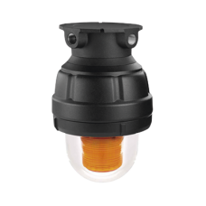 Luz estroboscópica a prueba de explosiones ideal para ambientes peligrosos, 120Vca, ámbar, montaje no incluido