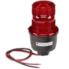 Luz de advertencia LED serie Streamline, 12- 48 Vcc, roja
