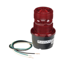 Luz de advertencia LED serie Streamline, 120 Vca, montaje en tubo, rojo Luz de advertencia LED serie Streamline, 120 Vca, montaje en tubo, rojo