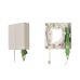 Caja Terminal de Fibra Óptica (Roseta) con un Acoplador SC/APC, Color Blanco