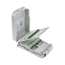 Caja Terminal de Fibra Óptica para instalación en interior, montaje en pared, 16 acopladores SC/APC monomodo, hasta 16 empalmes