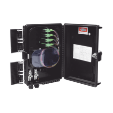 Cierre de Empalme para 24 Fusiones de Fibra Óptica, Interior/Exterior, con 16 Acopladores SC/APC y Splitter 1x16 SC/APC Incluido, IP65