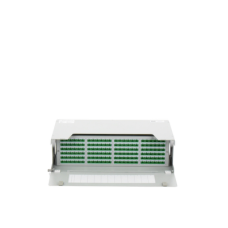 Distribuidor de Fibra Óptica para 144 Empalmes, con 144 Acopladores SC/APC y 144 Pigtails SC/APC, 19, 3 UR