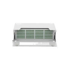 Distribuidor de Fibra Óptica para 144 Empalmes, con 144 Acopladores SC/APC y 144 Pigtails, 19, 5 UR