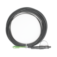 Jumper de Fibra Óptica, Conector SC/APC - Conexión a Caja FDP460, Redondo, 10 Metros (32.81 Pies), Forro 3 mm, G657A2, Negro