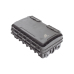 Caja de Distribución de Fibra Óptica para 24 Empalmes, con 8 acopladores SC/APC simplex, Exterior IP65, Color Negro Caja de Distribución de Fibra Óptica para 24 Empalmes, con 8 acopladores SC/APC simplex, Exterior IP65, Color Negro