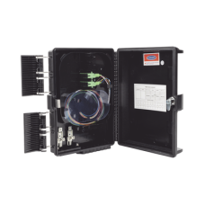 Cierre de Empalme para 24 fusiones de fibra óptica, Interior/Exterior, con 8 acopladores SC/APC y splitter 1x8 SC/APC Incluido, IP65