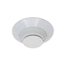 Detector de humo fotoeléctrico direccionable con prueba remota para ducto, color marfil.