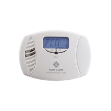 Alarma de monóxido de carbono (CO) enchufable con batería de respaldo y display digital