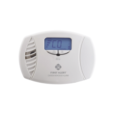 Alarma de monóxido de carbono (CO) enchufable con batería de respaldo y display digital