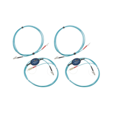 Kit de Cables de Referencia de Comprobación Multimodo CertiFiber Pro, Para Fibras con Conectores LC de 50µm (2 SC/LC Metálico, 2 LC/LC Metálico), de 2 Metros (6.56 Pies)