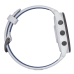 Forerunner® 265, Bisel negro con carcasa en blanco y correa de silicona en blanco/azul
