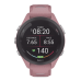 Forerunner® 265S, Bisel negro con carcasa en rosa y correa de silicona en rosa/gris