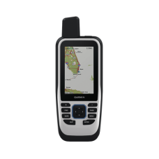 GPS portátil GPSMAP 86s con mapa base precargado, incluye batería interna recargable.