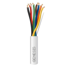 Carrete de 305 Metros (1000 Pies) / Cable de Cobre / 8 x 18 AWG  / Plenum / Para Interior / Color Blanco / Para Aplicaciones de Alarmas de Intrusión/Control de Acceso/ Automatización / Interfonos y Tv Porteros