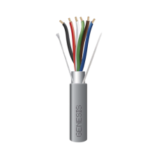 Bobina de 305 Metros (1000 Pies) de Cable  6 x 22 AWG / Blindado / Plenum de Color Gris / Aplicaciones de Audio, Seguridad y Control