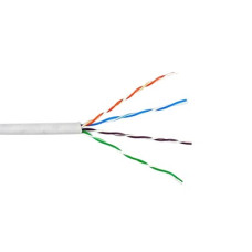Bobina de Cable de 305 Metros (1000 Pies) UTP Cat6 Riser / Color Blanco / UL, CMR, Probado a 350 Mhz / Para Aplicaciones de CCTV, Redes de Datos, IP Megapixel, Control RS485
