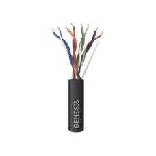 Bobina de Cable de 305 Metros (1000 Pies) / UTP Cat6 PLENUM / Color Negro / UL, CMP SPNLS / Probado a 350 MHz / Aplicaciones de CCTV / Redes de Datos / IP Megapixel / Control RS485