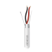 Bobina de 305 Metros (1000 Pies) de Cable 2 x 22 AWG BLINDADO / RISER / Color Blanco / Para Aplicaciones de Audio, Seguridad y Control